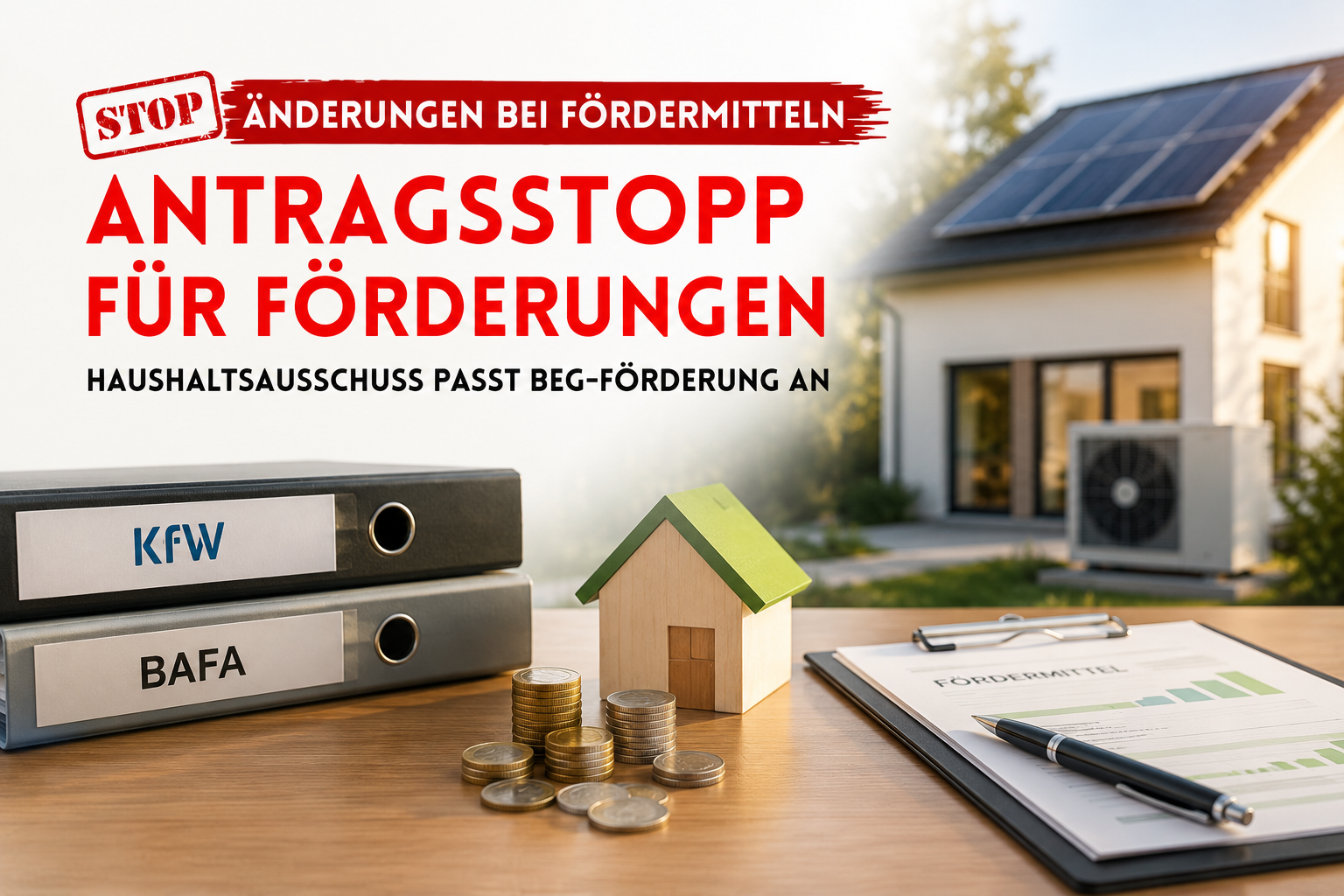 BEG-Förderung kurzfristig gestoppt: Was Eigentümer jetzt wissen müssen